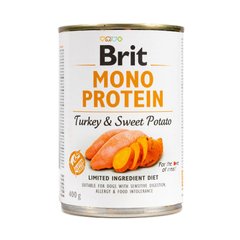 Консерва для собак Brit Mono Protein Turkey & Sweet Potato індичка з бататом, 400 г