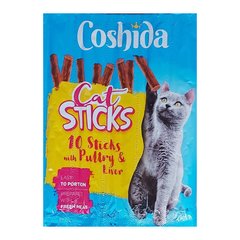 Ласощі м'ясні палички для котів Coshida Cat Sticks зі смаком ПТИЦІ і ЛІВЕРУ (1шт.)