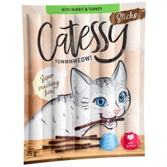 Паличкі м'ясні для котів CATESSY кролик та індичка (1шт.)