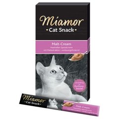 Смачний смаколик Miamor Cat Snack MALT CREAM - для виведення шерсті (1стік)