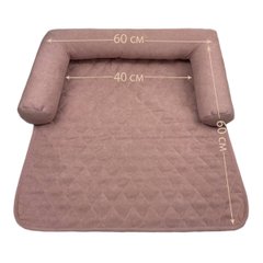 Лежак спальне місце на диван для собак і котів Dogs Bomba 60x75 см - рожевий