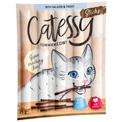 Паличкі м'ясні для котів CATESSY лосось та форель (1шт.)