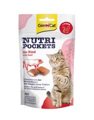 Вітамінні ласощі для котів GimCat Nutri Pockets Beef & Malt, 60 г