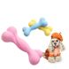 Жувальна іграшка кістка для собак Dog Walking TPR Chew Bone 15 см - рожева
