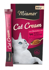 Смачний смаколик Miamor Cat Snack BEEF + VEGETABLES - яловичина + овочі (1стік)