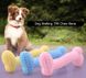 Жувальна іграшка кістка для щенят та котів Dog Walking TPR Chew Bone 11 см - блакитна