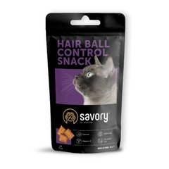 Ласощі для котів Savory Hair-ball Control, подушечки для контролю утворення шерстяних грудочок, 60 г