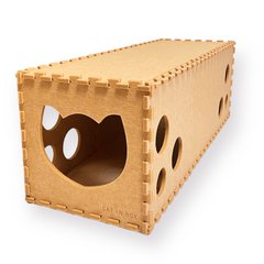Будиночок - тунель трансформер для котиків CAT IN BOX - карамель