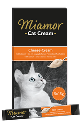 Смачний смаколик Miamor Cat Snack СHEESE CREAM -  сирний крем + кальцій (1стік)