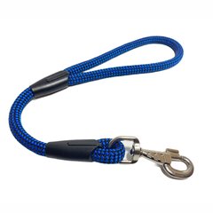 Повідець воділка для собак Dog Walking 50 см синьо-чорний 12 мм