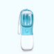 Пляшка - поїлка з контейнером для корму і кнопкою Dog Water Bottle 300 мл + 100 г для собак - блакитна