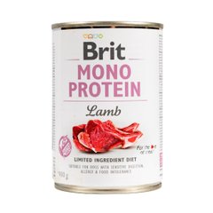 Консерва для собак Brit Mono Protein Lamb з ягням, 400 г