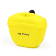 Сумочка для ласощів силіконова для собак Dog Walking TREATS BAG жовта