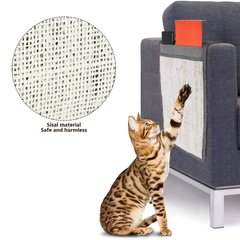 Килимок - дряпка на диван для котів сізалевий з карманами 30x110 см - сірий