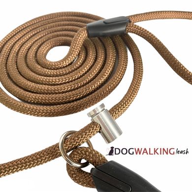 Поводок контроллер Dog Walking CONTROL LEASH для выгула и дрессировки собак 3 м 10 мм  койот