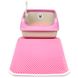 Килимок двошаровий для котячого лотка (туалета) "CAT IN BOX" EVA Cat mat 60х40 см на липучках рожевий