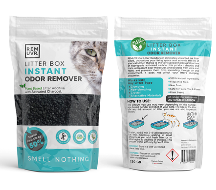 Порошок для нейтралізації запахів в котячих лотках LITTER BOX INSTANT ODOR REMOVER - 250 г