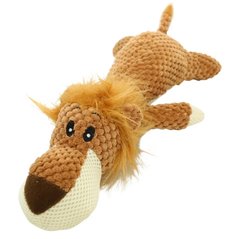 Жевательная мягкая игрушка для собак PLUSH LION DOG TOY - лев