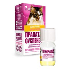 Пранатан суспензия антигельминтик для взрослых котов, 7 мл