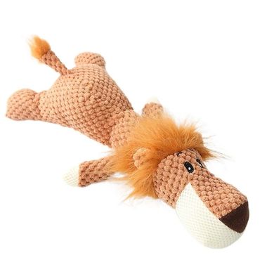 Жувальна м'яка іграшка для собак PLUSH LION DOG TOY - лев