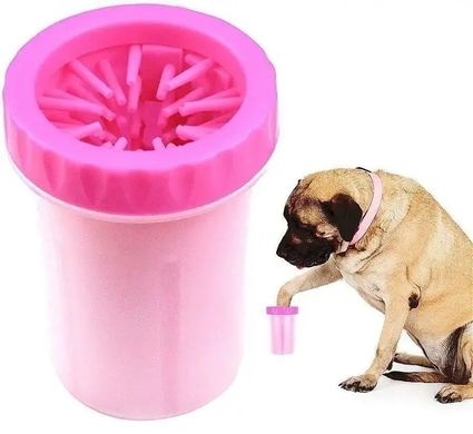 Лапомойка для собак SOFT GENTLE XL 10x14 см рожева