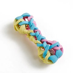 Жувальна іграшка в'язана для собак Dog Walking TPR Chew Bone 15 см