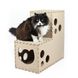 Домик - туннель трансформер для котиков CAT IN BOX - белый
