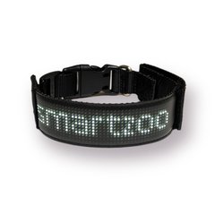 Ошейник для собак и котов с LED экраном Bluetooth Pet LED Collar - белый
