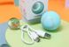 Интерактивная USB Смарт игрушка вращяющийся мячик для котов и маленьких собак берюзовый