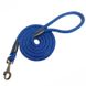 Поводок для собак круглый шнур Dog Walking 12 мм 1.8 м черно-синий