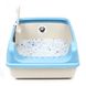 Лоток (туалет) для котов CAT IN BOX с лопаткой 53х38х20 см голубой