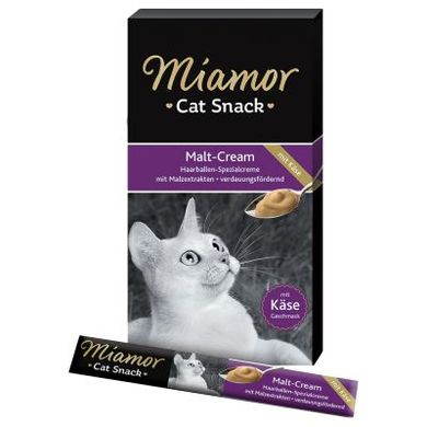 Вкусное лакомство Miamor Cat Snack MALT-KASE CREAM -  для выведения шерсти с сыром (1стик)