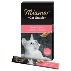 Вкусное лакомство Miamor Cat Snack LACHS- CREAM -  для укрепления имунной системы (1стик)