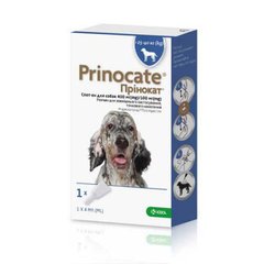 Капли от блох и клещей KRKA Prinocate (Принокат) спот-он для собак от 25 до 40 кг (1шт.)
