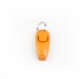 Кликер для дрессировки собак и котов Dog Walking CLICKER со свистком - оранжевый