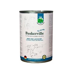 Влажный корм для собак Baskerville Holistic, лосось и говядина с пастернаком, шпинатом и зеленью, 400 г