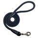 Поводок круглый шнур для собак Dog Walking 12 мм 1.2 м черный